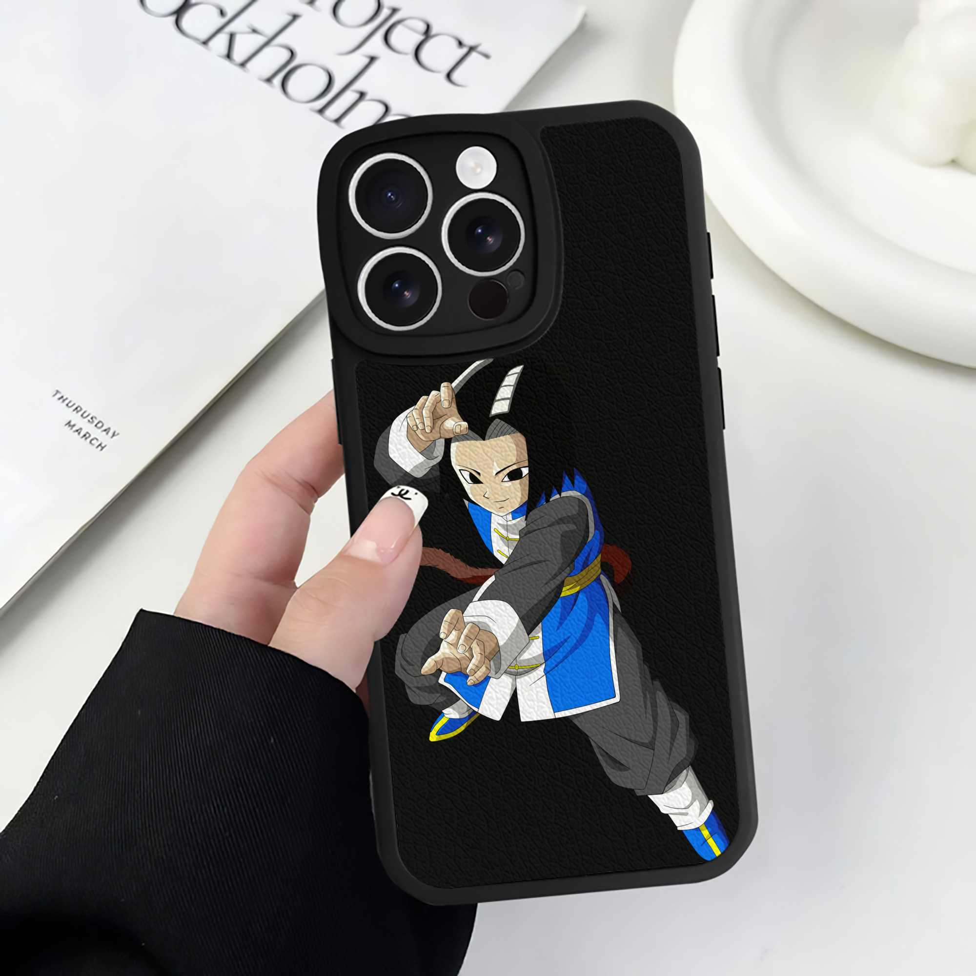 （画像用） ドラゴンボール DRAGON BALL 【iPhone 16シリーズ対応】シリコンスマホケース（レザー調） 材質：シリコン